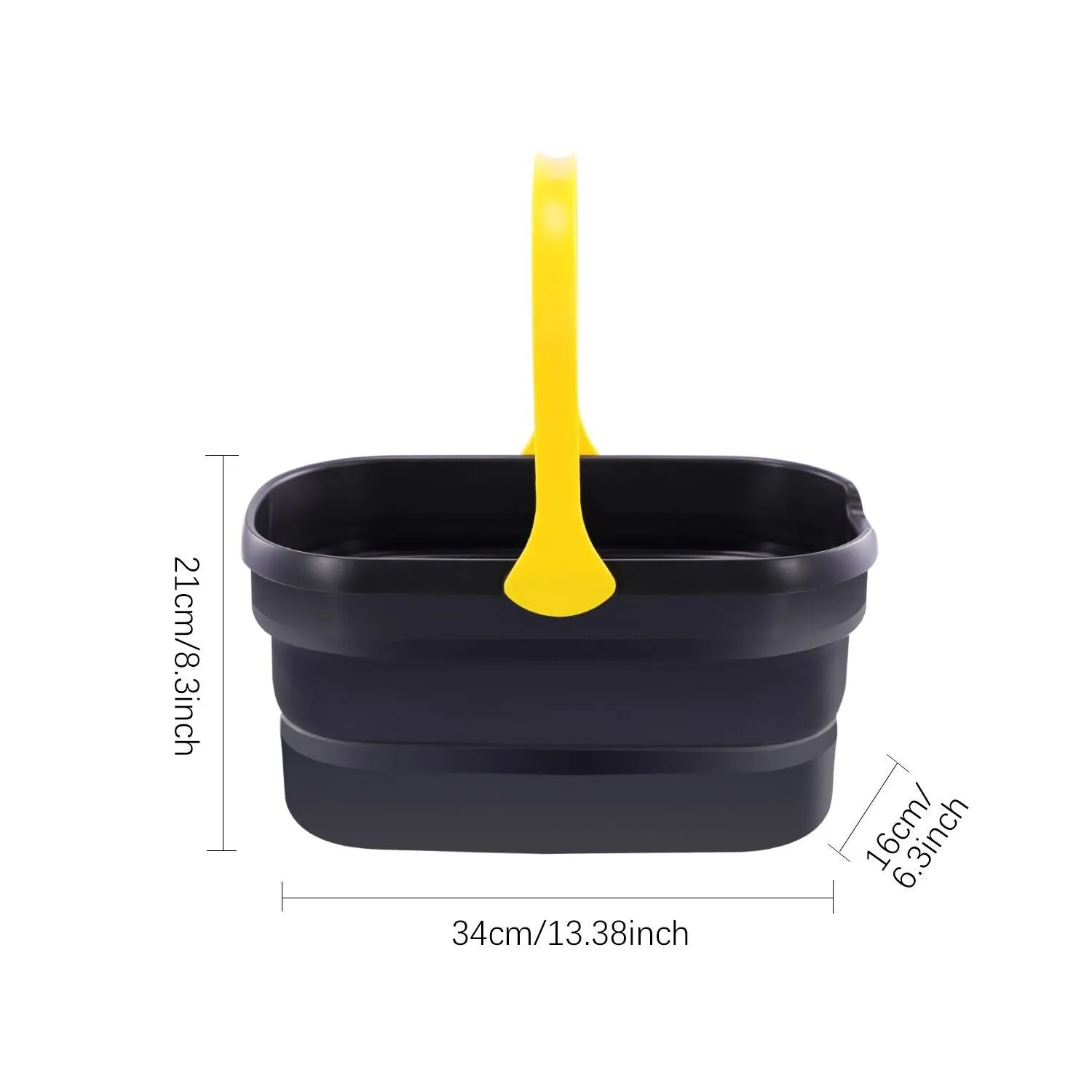 10L Collapsible Bucket Non-Slip Handle for Mop/Food/Drink