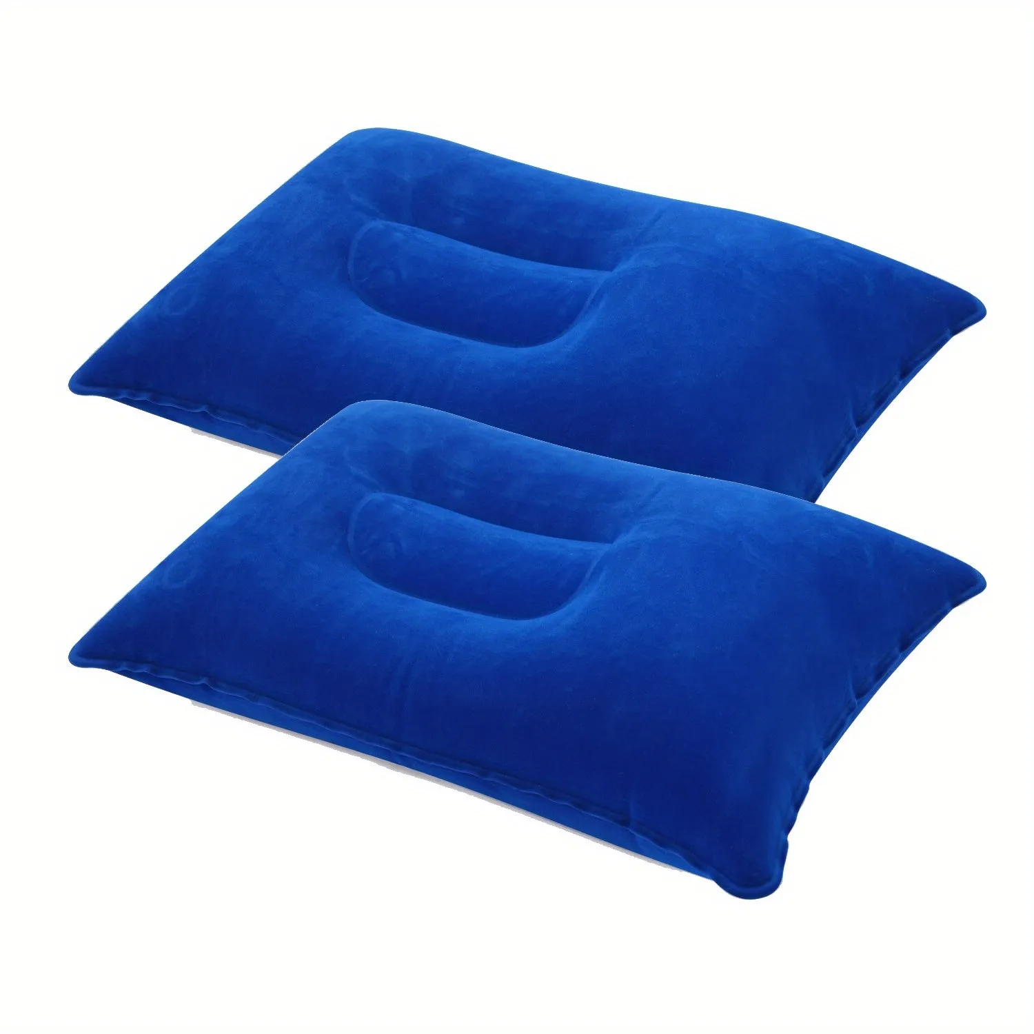 1pc/2pcs Comfortable Inflatable Pillow for Office, Car, Camping, Hiking, and Napping - Supports Neck and Lumbar