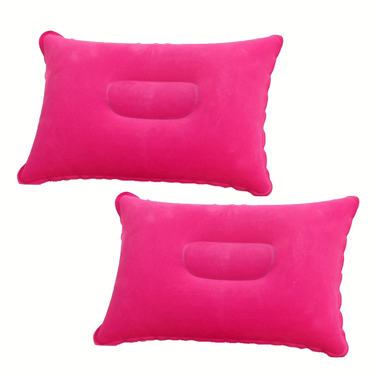 1pc/2pcs Comfortable Inflatable Pillow for Office, Car, Camping, Hiking, and Napping - Supports Neck and Lumbar