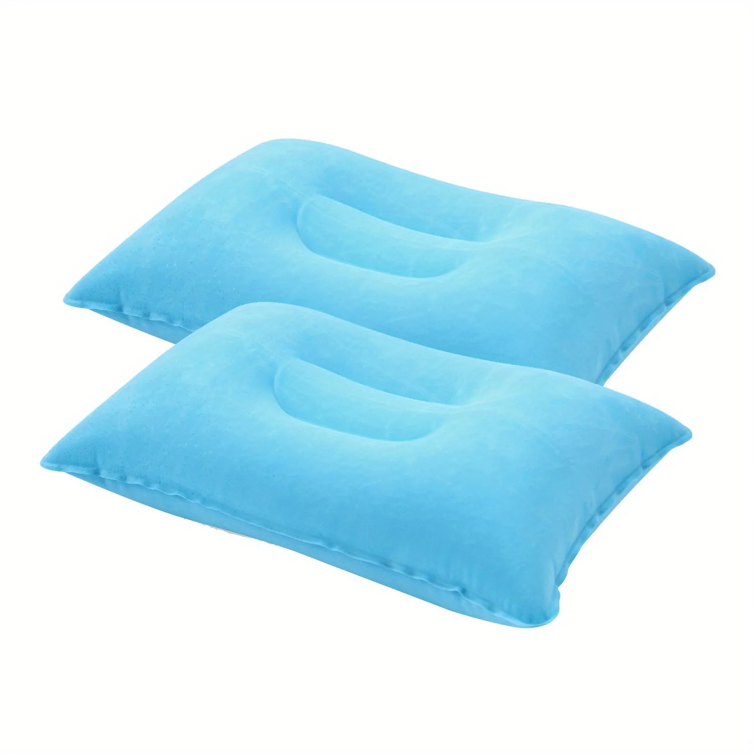 1pc/2pcs Comfortable Inflatable Pillow for Office, Car, Camping, Hiking, and Napping - Supports Neck and Lumbar