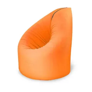 2-Color Paq Bed Bean Bag (Orange) - Convertible to Camping Mattress