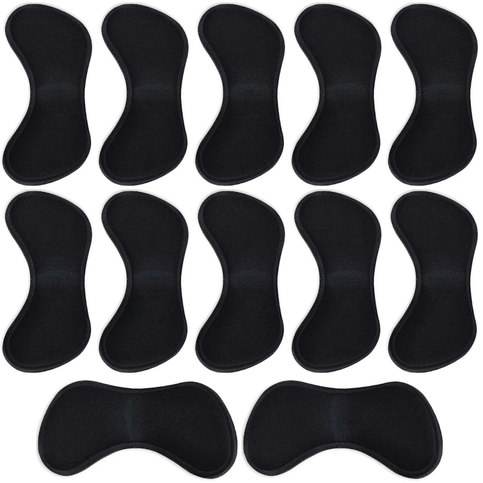 6 Pairs Heel Grip Liner Self Adhesive Shoe Insoles Cushion Pads Stickers Foot Care Protector（Black ）