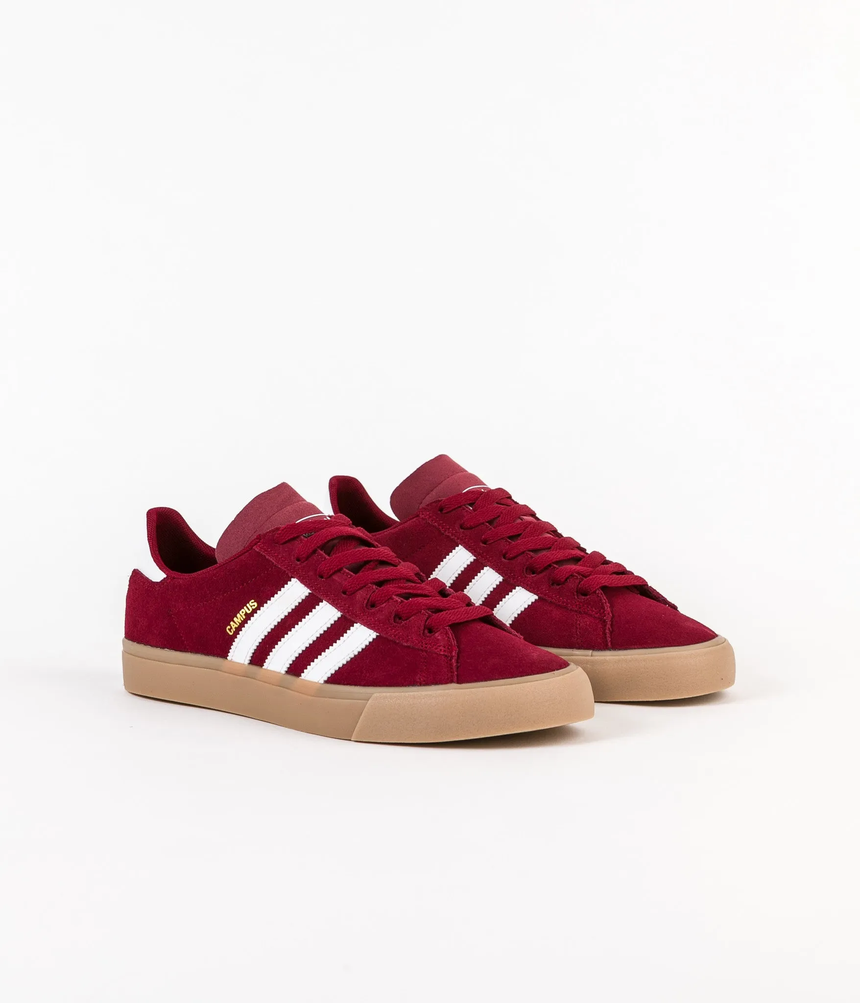 Adidas Campus Vulc II Adv Shoes - Collegiate Burgundy / White / Gum4