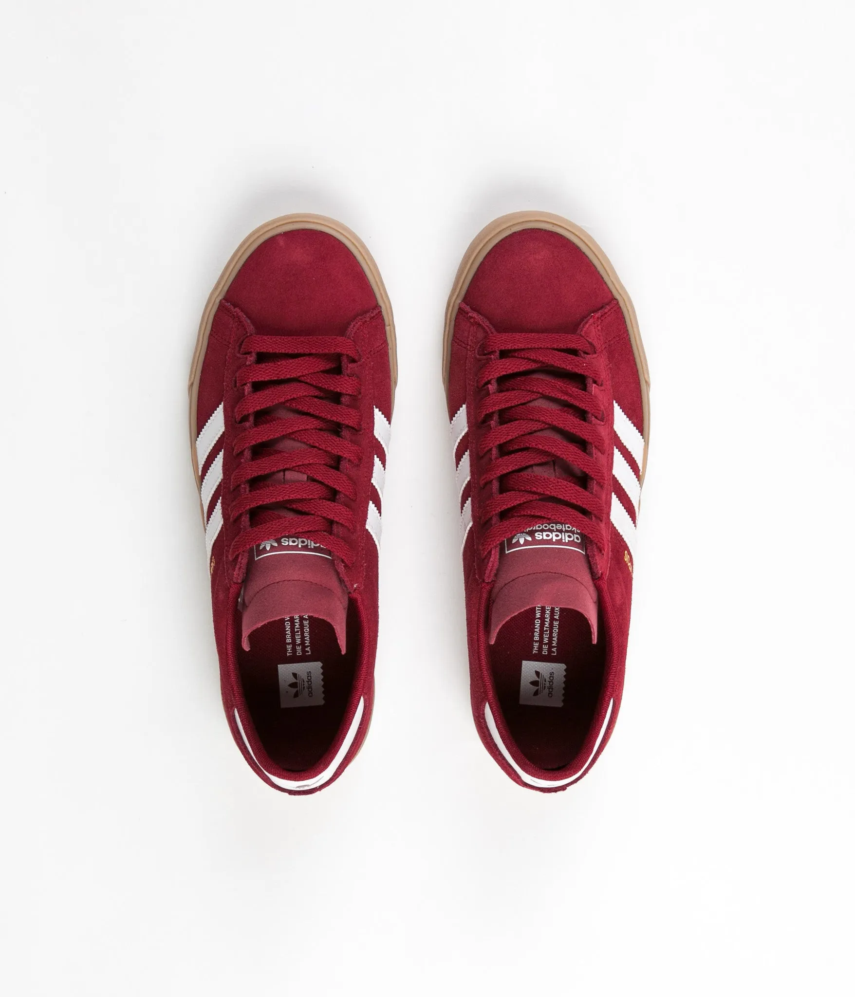 Adidas Campus Vulc II Adv Shoes - Collegiate Burgundy / White / Gum4