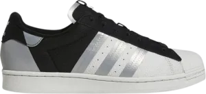 Adidas Superstar 'Black Silver Metallic' sneakers, black