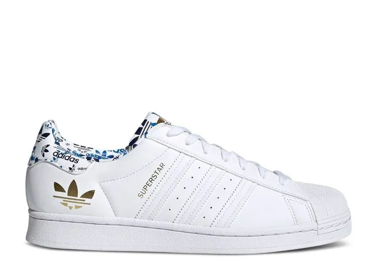 Adidas SUPERSTAR 'WHITE GOLD METALLIC' sneakers, white