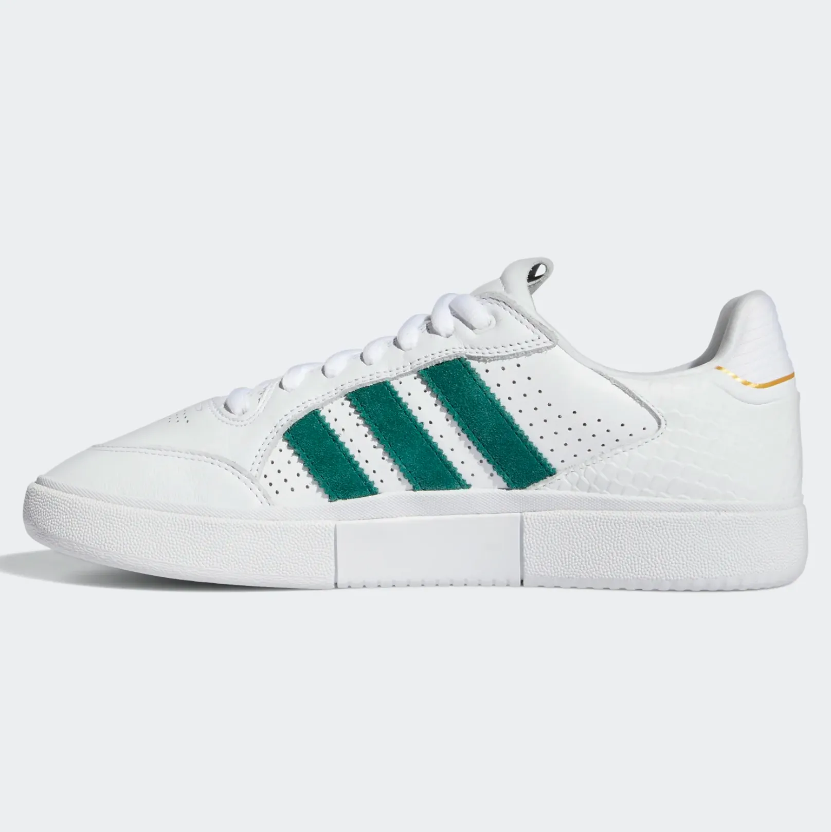 ADIDAS TYSHAWN LOW FLAT WHITE / COLLEGIATE GREEN / METALLIC GOLD