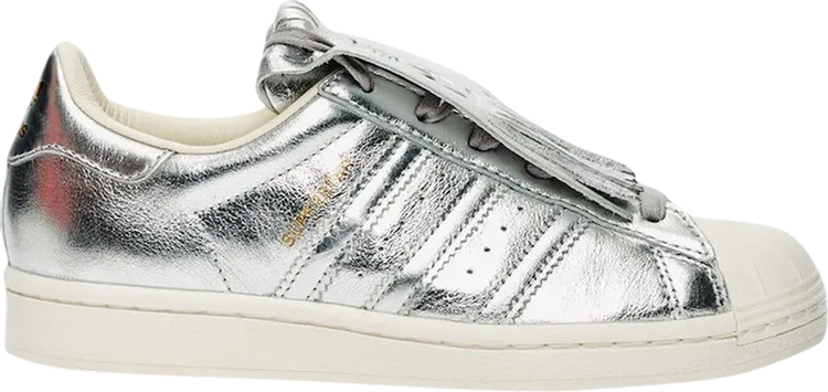 Adidas Wmns Superstar Fringe 'Silver Metallic' Sneakers, Silver