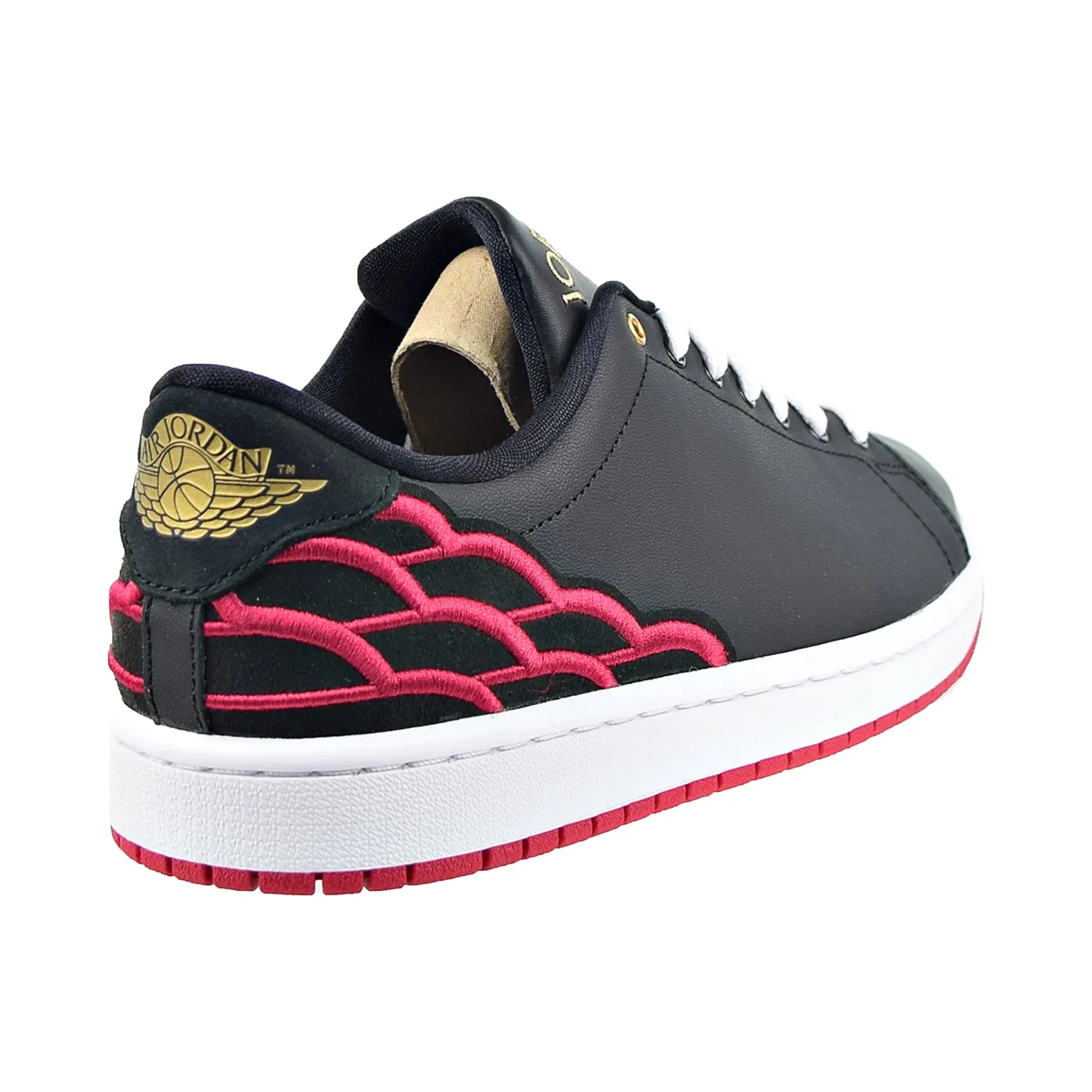 Air Jordan 1 Centre Court Men's Shoes Black-Mystic Hibiscus-White