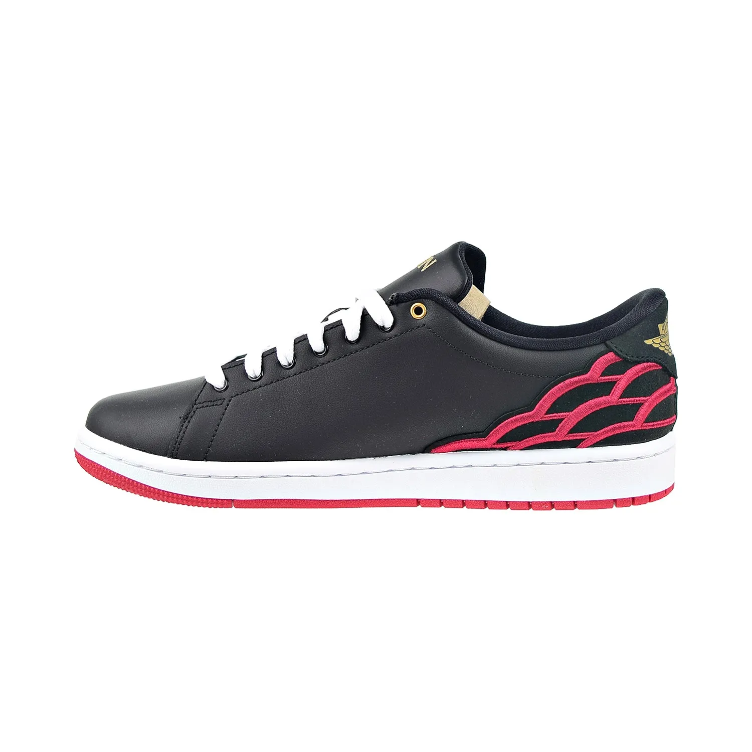 Air Jordan 1 Centre Court Men's Shoes Black-Mystic Hibiscus-White