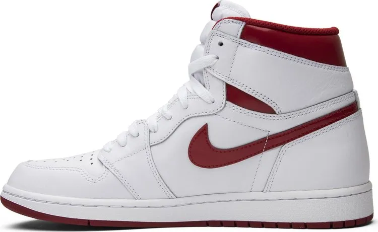 Air Jordan 1 Retro High OG Metallic Red, White