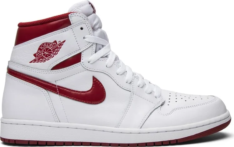 Air Jordan 1 Retro High OG Metallic Red, White