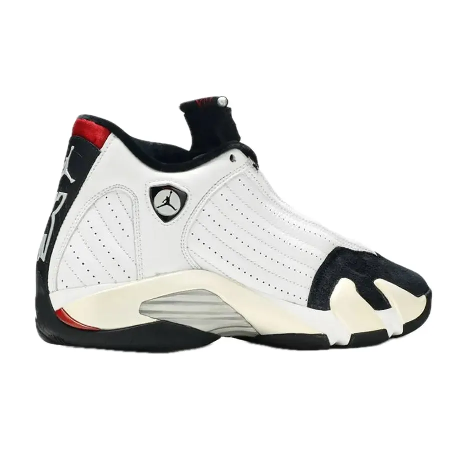 Air Jordan 14 Retro Black Toe 2006 White Black Varsity Red Metallic Silver