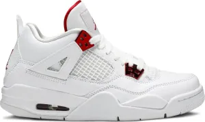 Air Jordan 4 Retro GS Red Metallic Sneakers, red