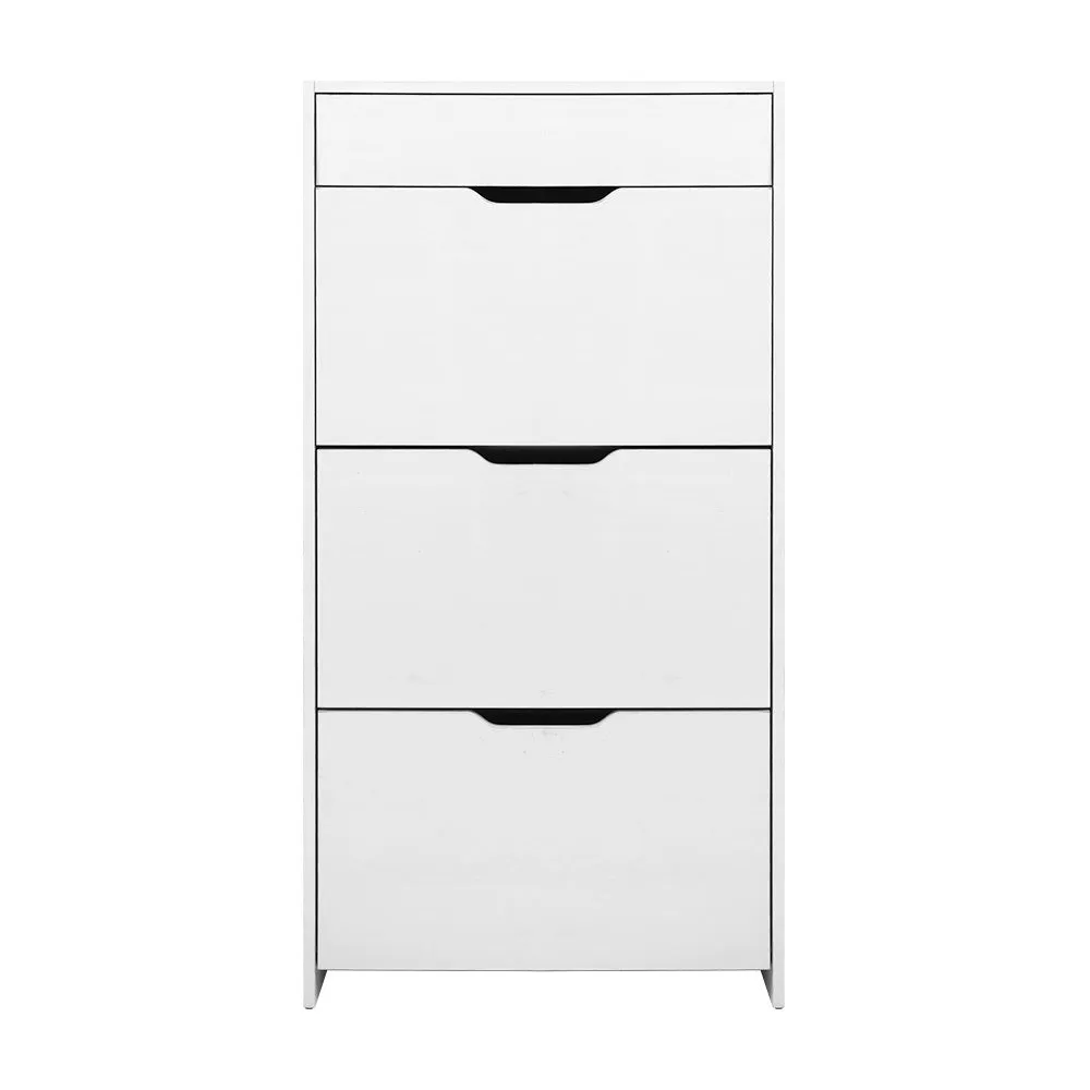 Artiss Shoe Rack Cabinet 24 Pairs White Luna