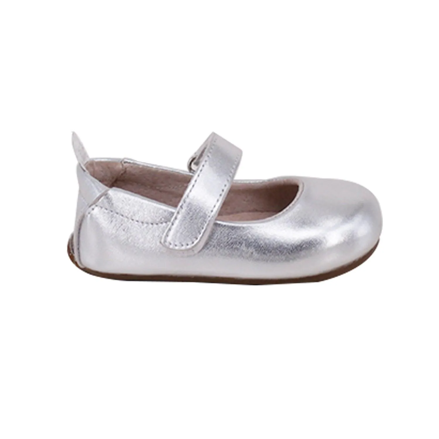 Bella Pre/First Walker Mary Jane Shoes Metallic Silver