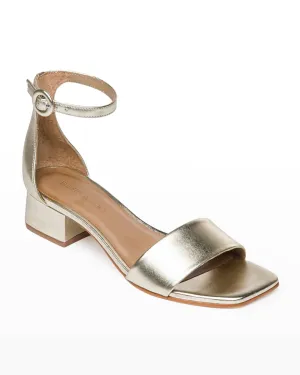 Bernardo Jalena Metallic Ankle Sandals