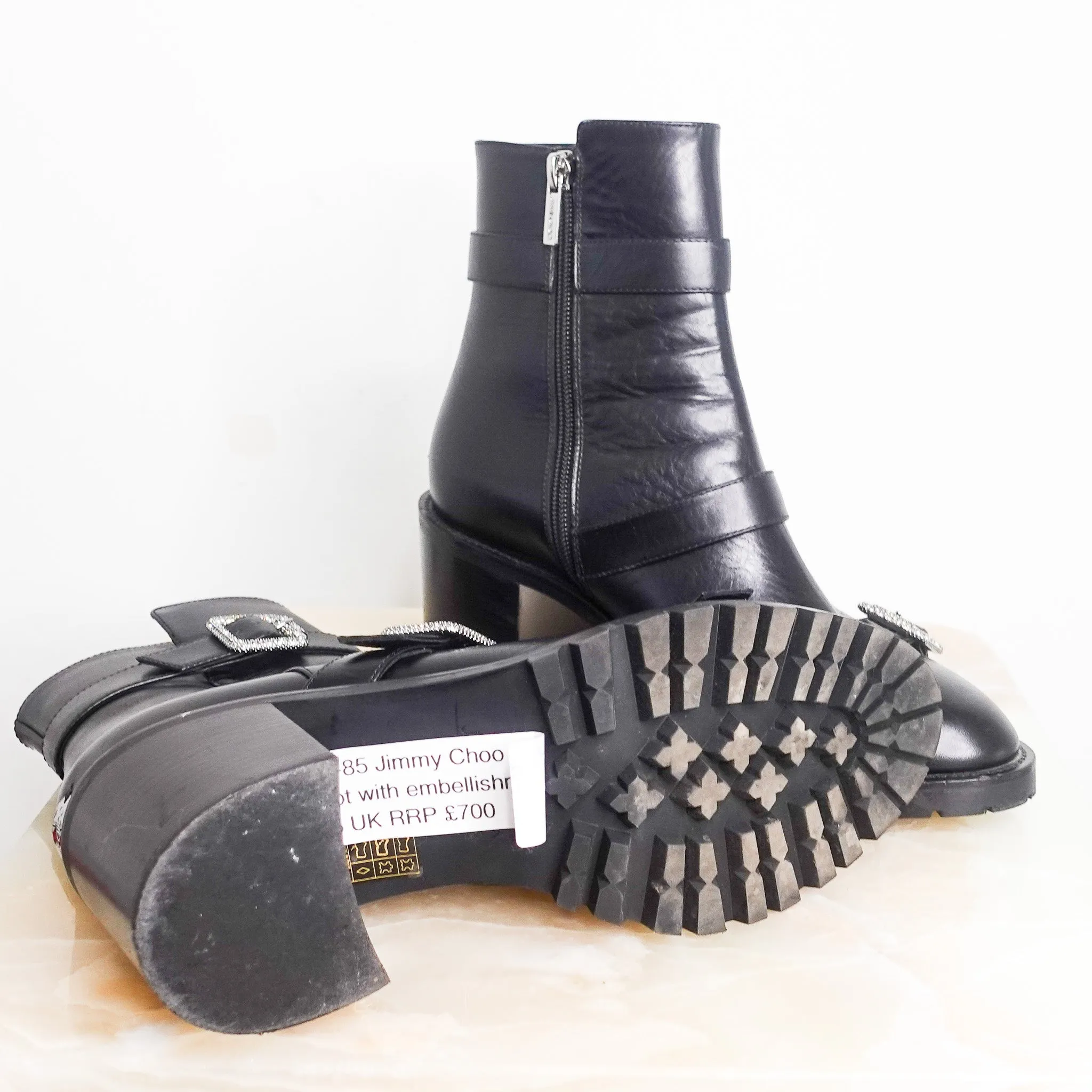 Biker embellished boots RRP £700 FINAL SALE