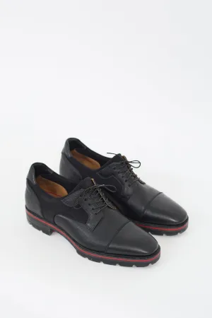 Black Leather & Neoprene Mika Sky Derby