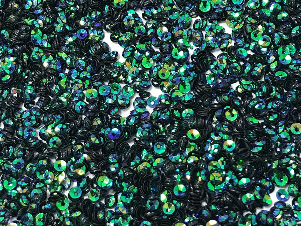 Blue Metallic Bowl Plastic Sequins