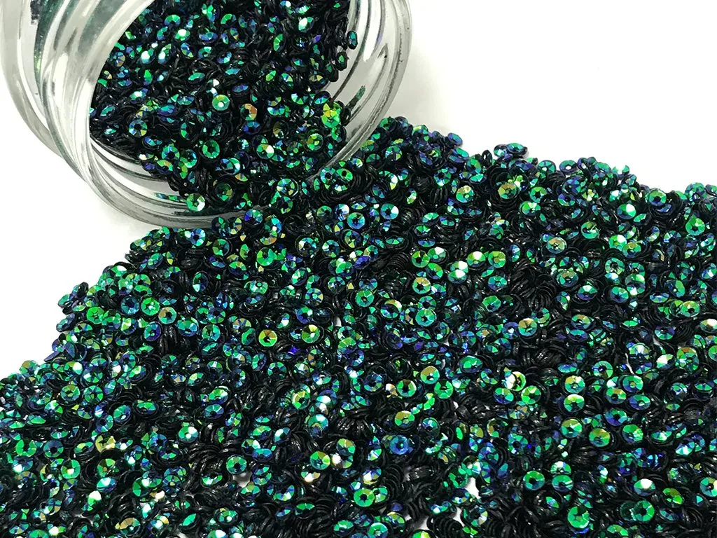 Blue Metallic Bowl Plastic Sequins