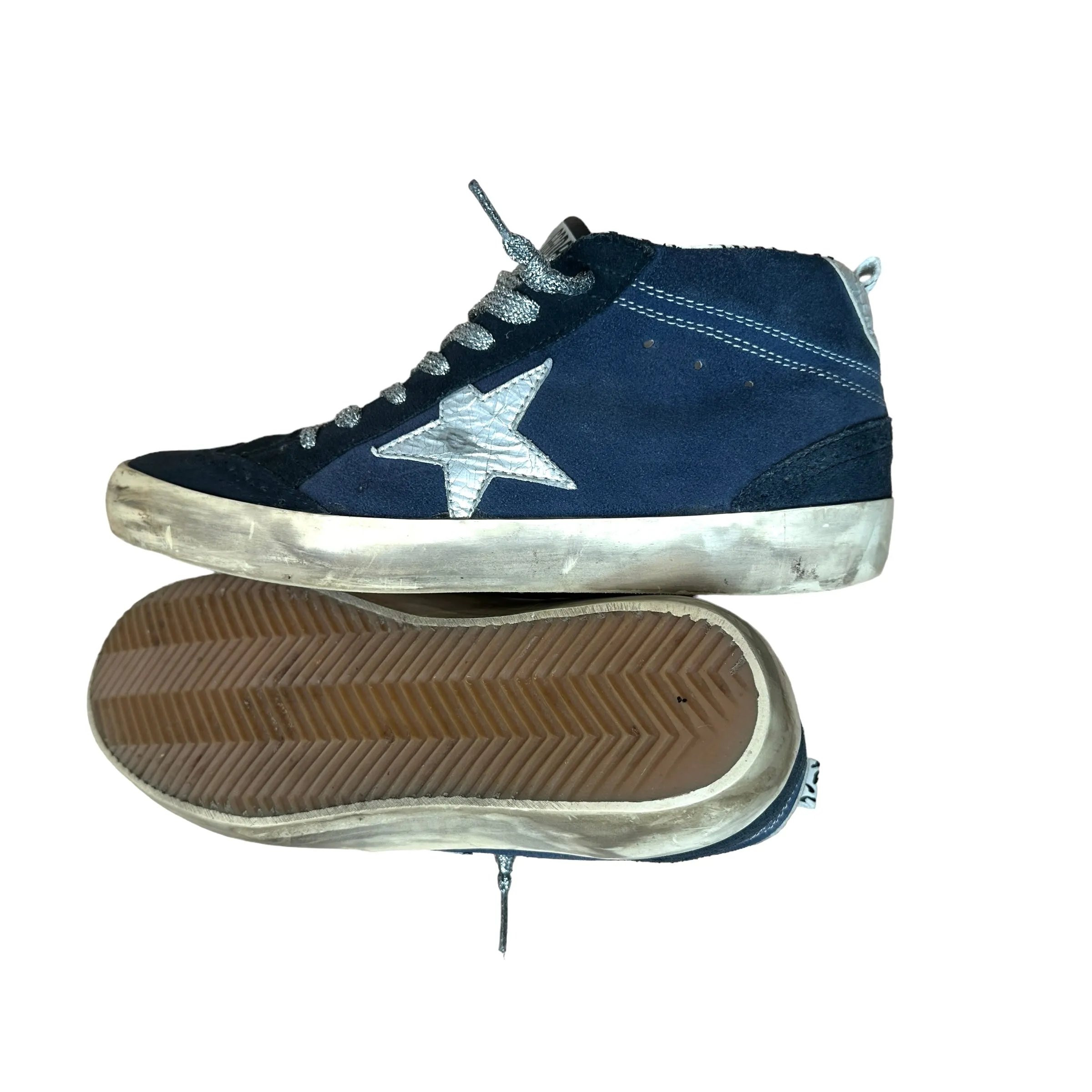 Blue Suede Sneakers - 8