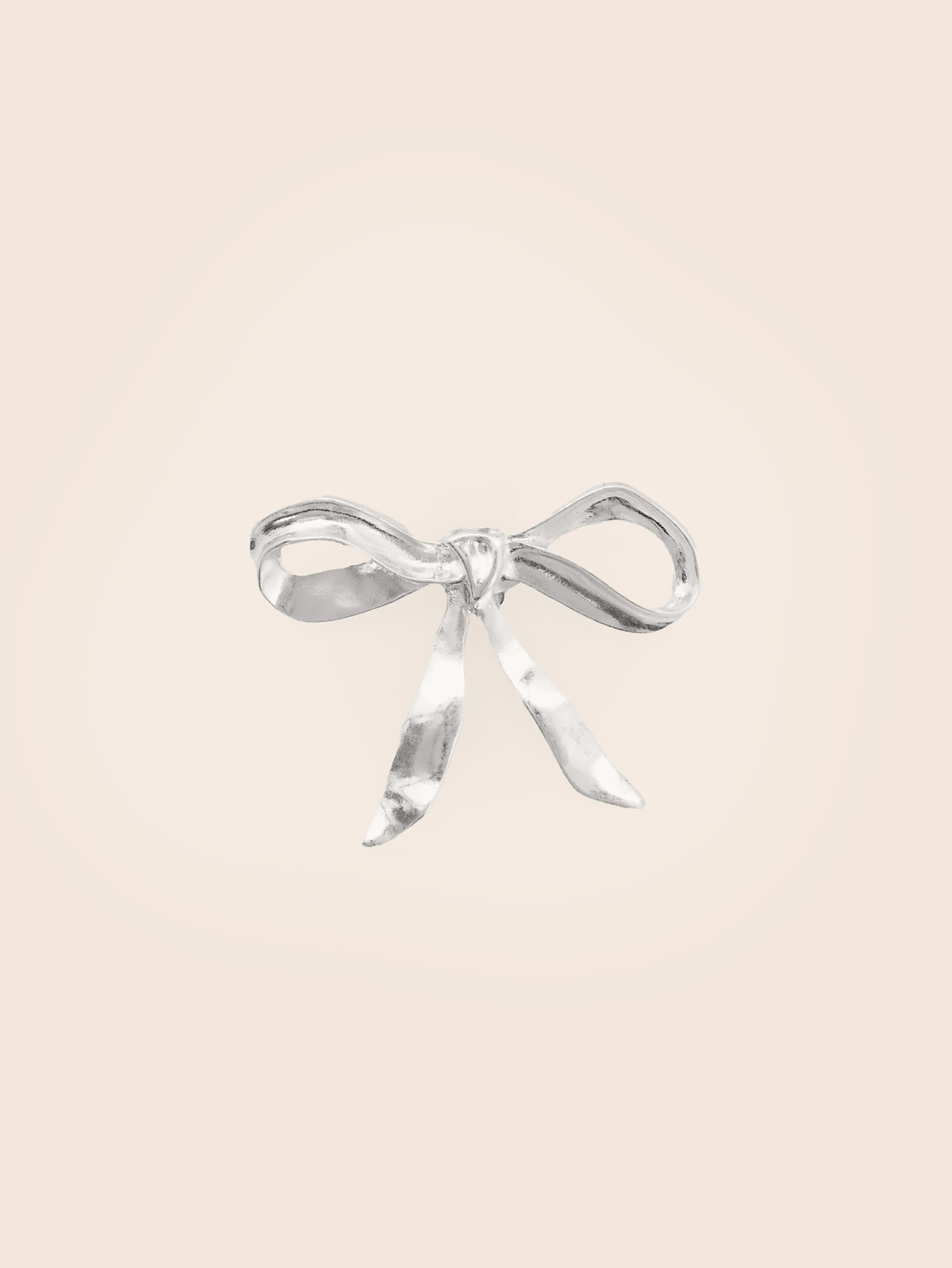 Bow Clip Silver