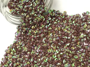 Brown Metallic Bowl Plastic Sequins(Wholesale)