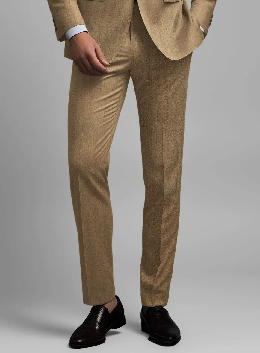 Caccioppoli Sun Dream Itodo Herringbone Wool Silk Pants