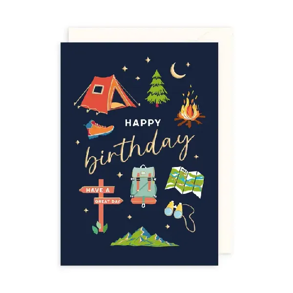 Camping Birthday Card