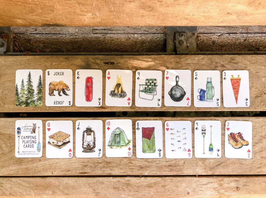 Camping Playing Cards