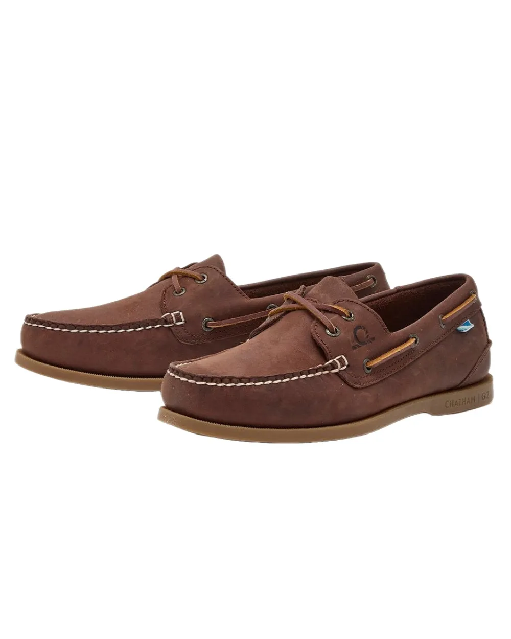 Chatham Mens The Deck II G2 Premium Leather Boat Shoes