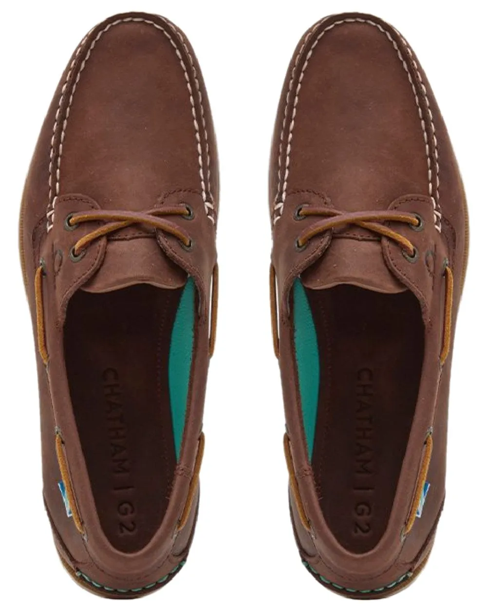 Chatham Mens The Deck II G2 Premium Leather Boat Shoes