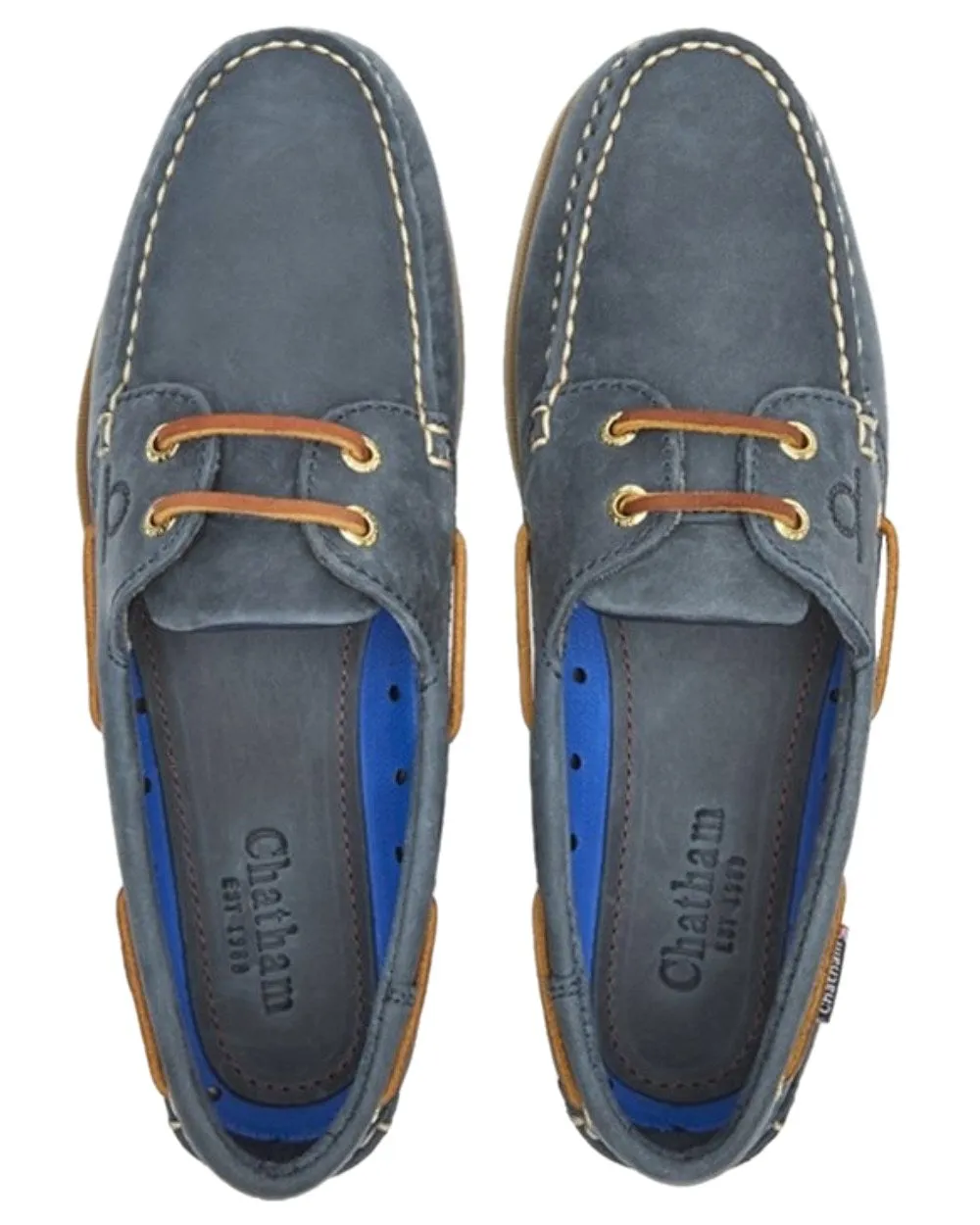 Chatham Mens The Deck II G2 Premium Leather Boat Shoes