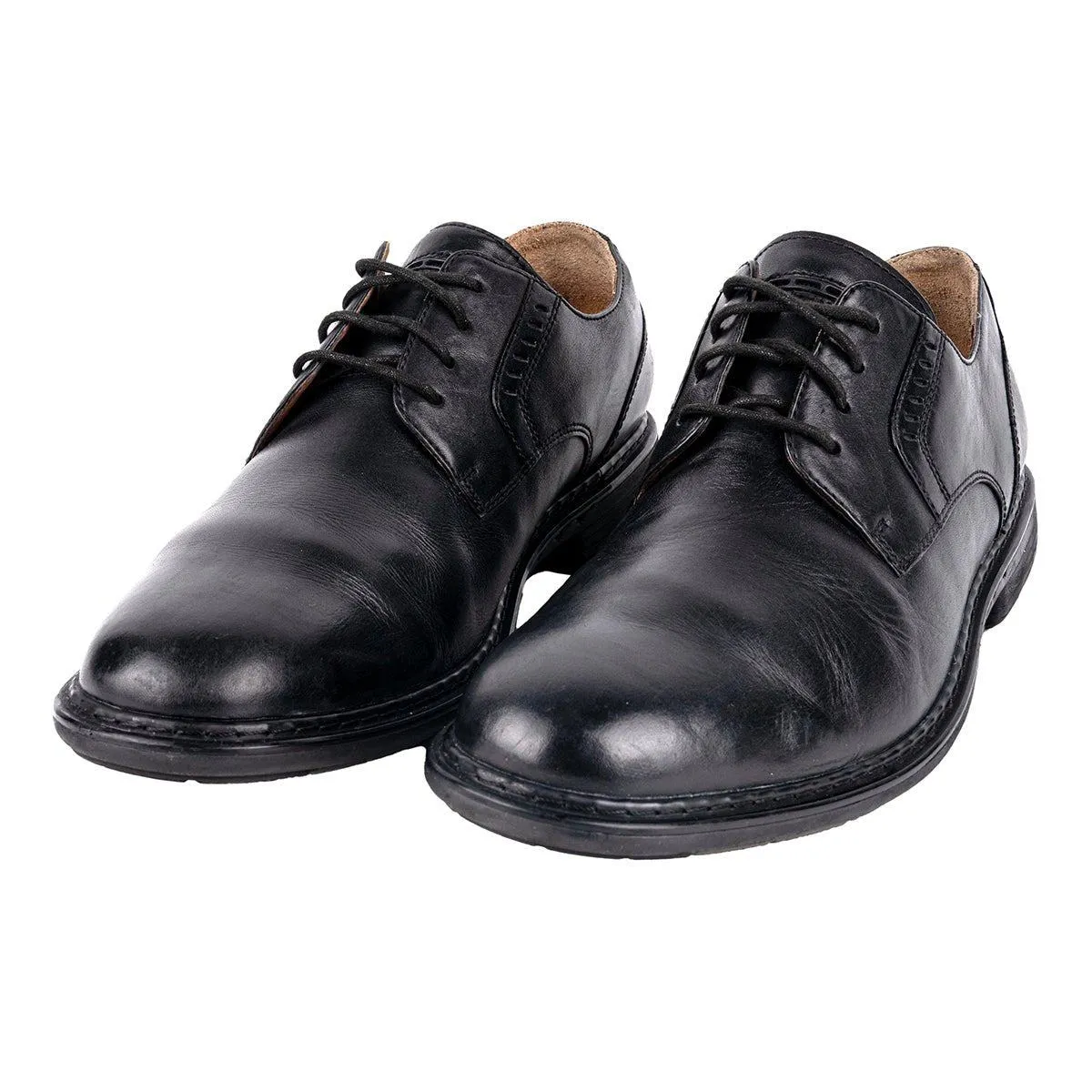 Clarks Un.Walk Formal Lace Ups Leather Black Colour For Men