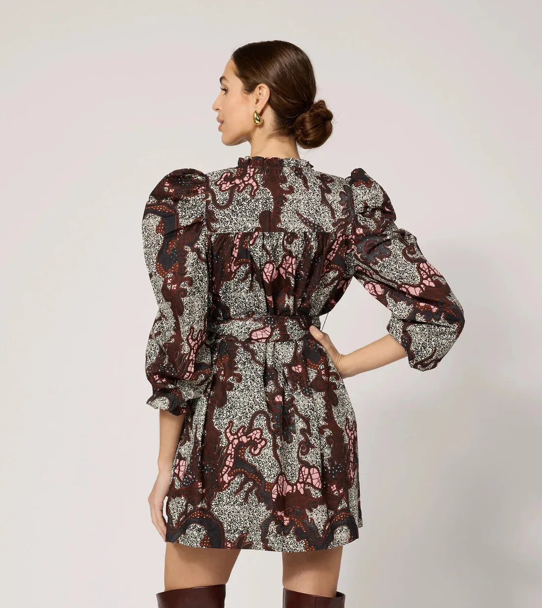 CLE Castello Print Ivana Mini Dress