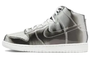 CLOT x Nike Dunk High Metallic Silver (with card)