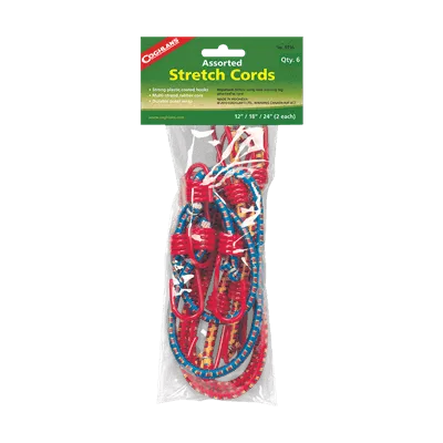 Coghlans Assorted Stretch Cords 6 Pack