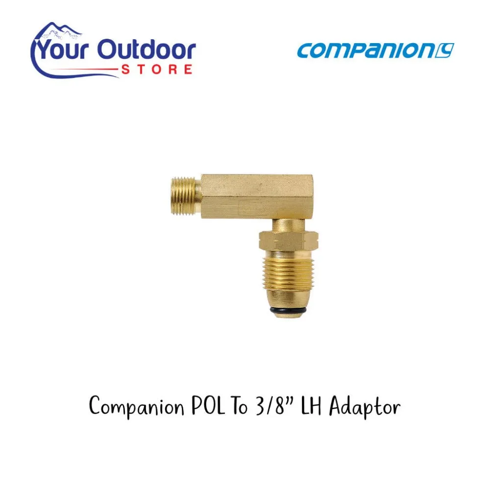 Companion POL To 3/8in LH Cylinder Adaptor