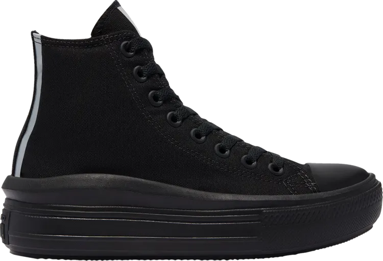 Converse Wmns Chuck Taylor All Star Move High Black Metallic Sneakers, black