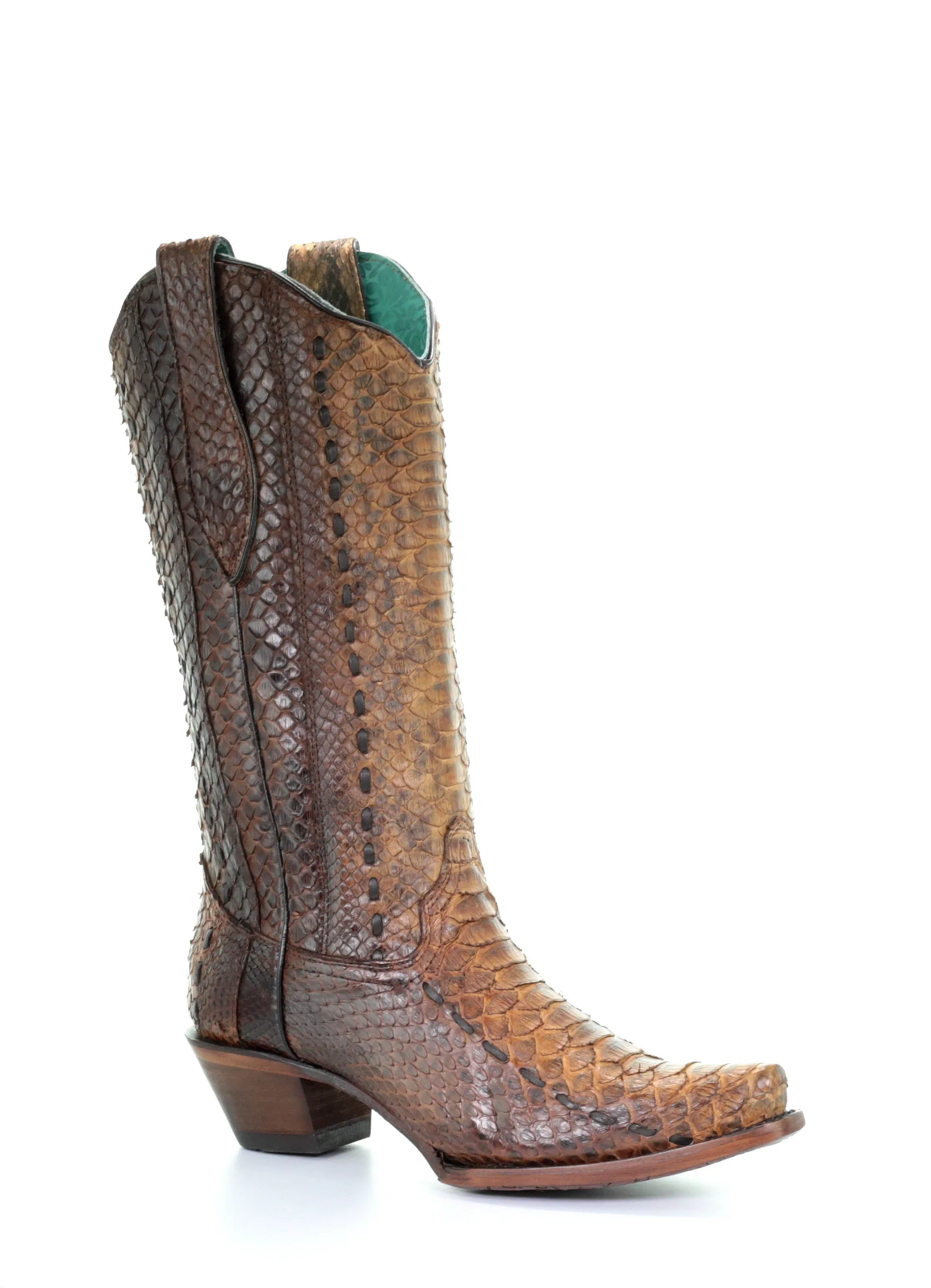 Corral Women's Python Boots in Tan A3659