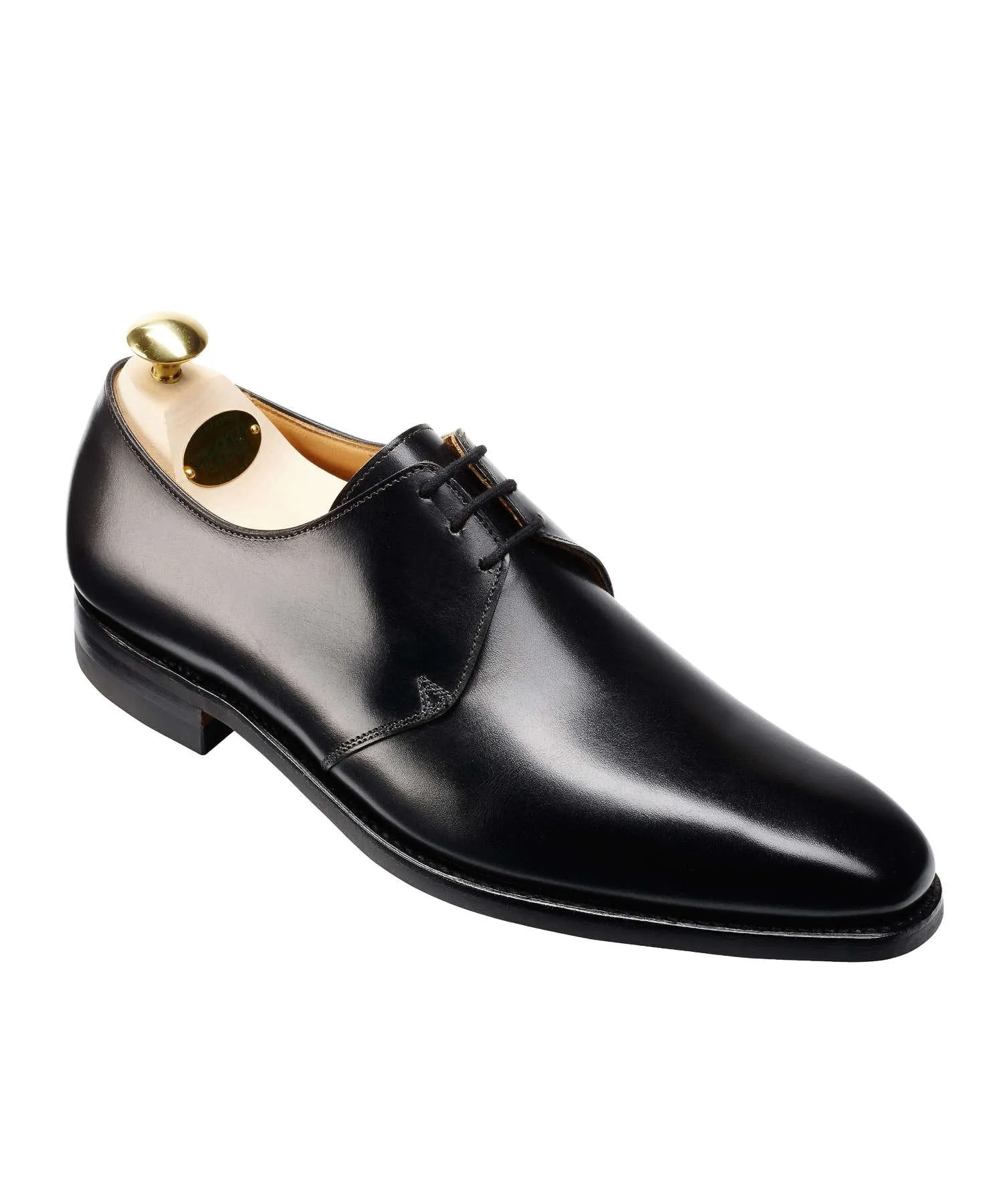 Crockett and Jones Highbury Plain-toe Shoe in Black Calf