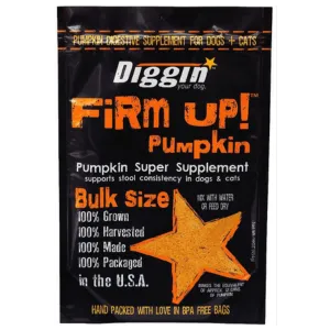 Diggin' Your Dog Firm Up! Pumpkin Super Dog & Cat Supplement 4 oz