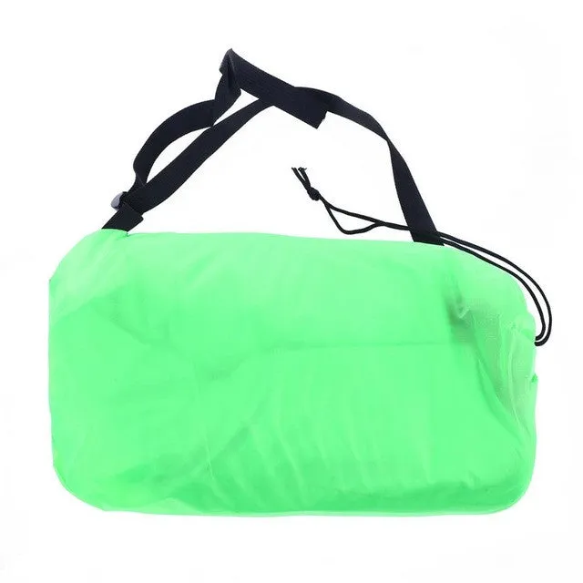 (Drop shipping)Fast Inflatable hangout Air Sleep  Camping Bed Beach Sofa Lounge Banana Sleeping bags banana lazy bag