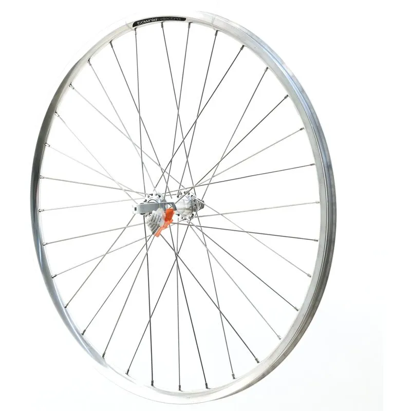 Electra Townie 7D 26" Front Wheel, Clincher, 100mm Hub, Rim Brake, QR, Schrader