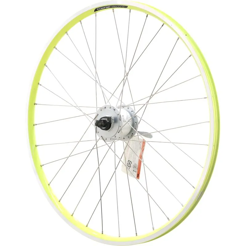 Electra Townie 7D EQ 26" Front Wheel, Green, Clincher, Shimano Dynamo Hub, QR