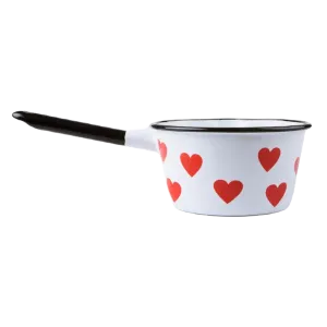 Emalco Enamelware 30.4oz Enamel Heart Saucepan