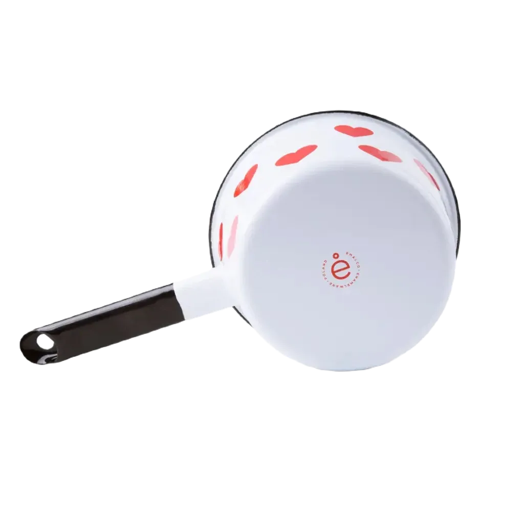 Emalco Enamelware 30.4oz Enamel Heart Saucepan