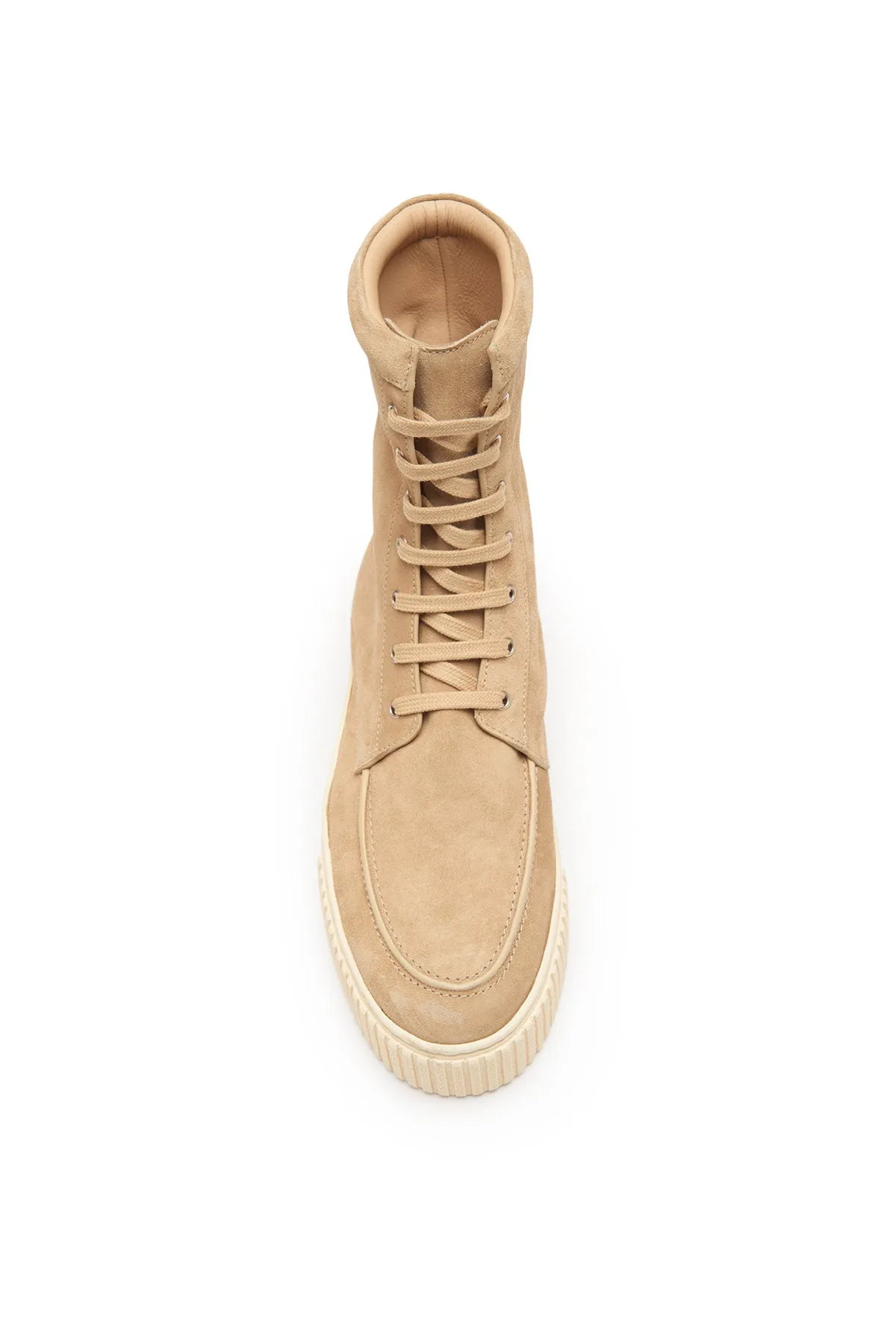 Emanuele Boot in Beige Leather