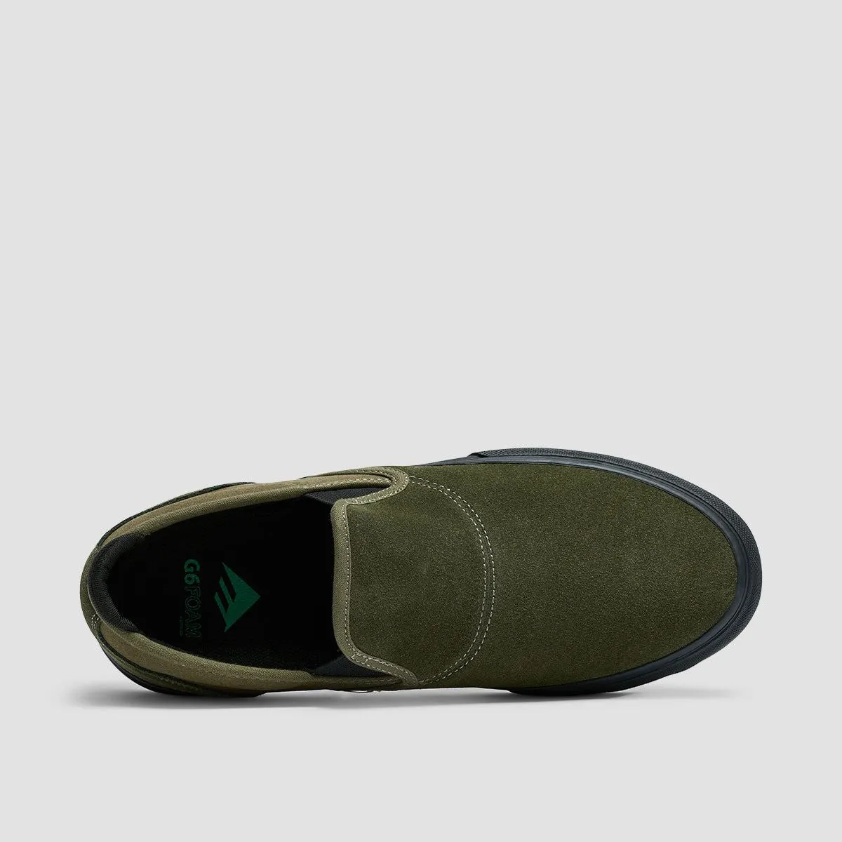 Emerica Wino G6 Slip On Shoes Olive/Black